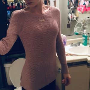 Dusty rose semi chunky knitted sweater LOFT